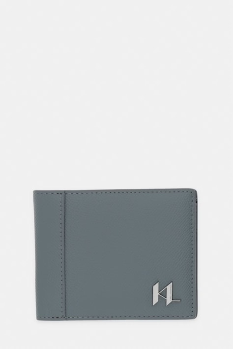 Karl Lagerfeld portfel męski skórzany K/MONOGRAM szary A3M30182