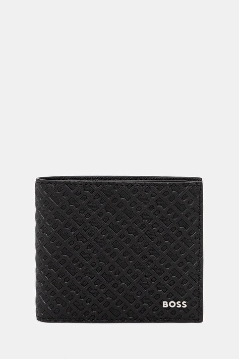 BOSS portofel de piele culoarea negru, 50548816