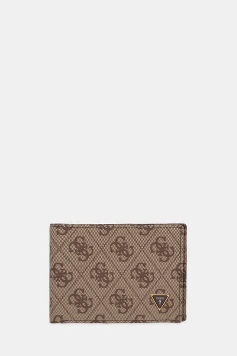 Guess portfel MILANO męski kolor beżowy SMMALL LEA27