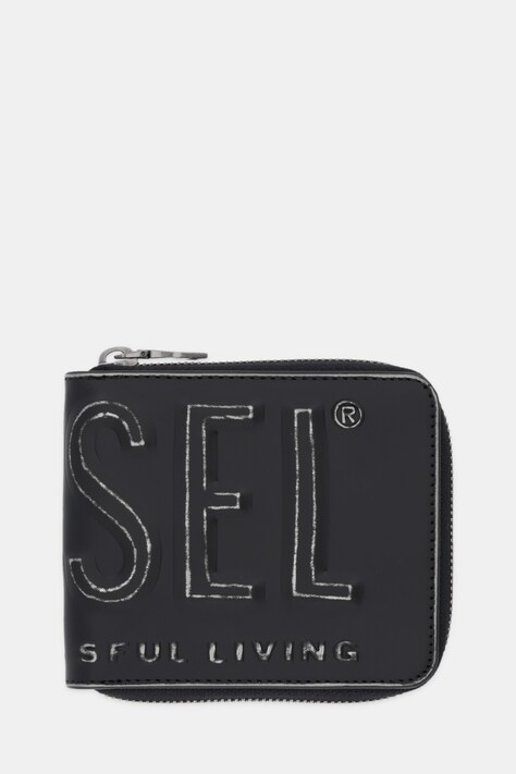 Diesel portfel DSL 3D DSL 3D- BI FOLD COIN ZI męski kolor czarny X10007.P8078