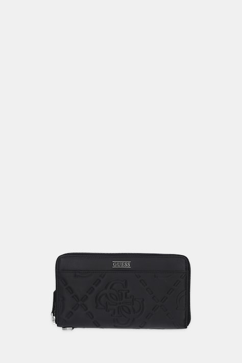 Guess portfel skórzany BOSTON męski kolor czarny SMBOMG LEA77