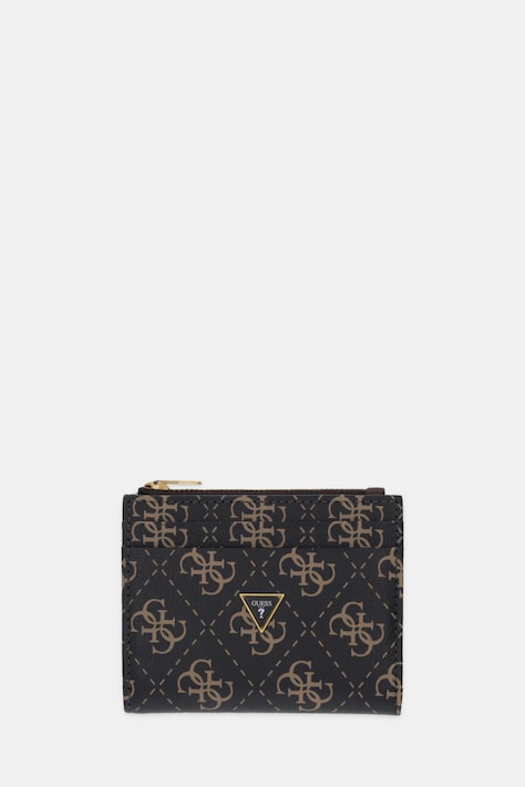 Шкіряний гаманець Guess MILANO колір коричневий SMMALO LEA03