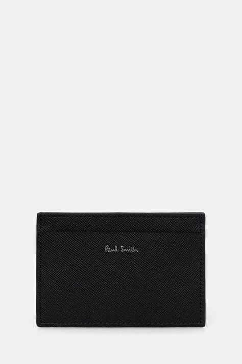 Paul Smith etui na karty skórzane 0 kolor czarny M1A-4768-TGLECO