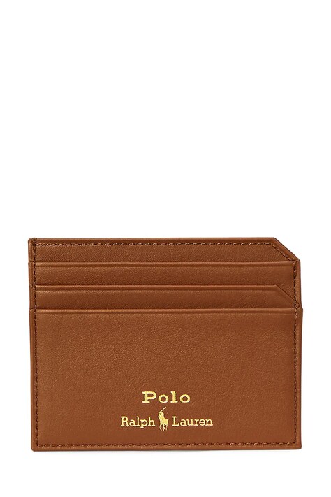 Polo Ralph Lauren Etui na karty męskie skórzane brązowe 405963230