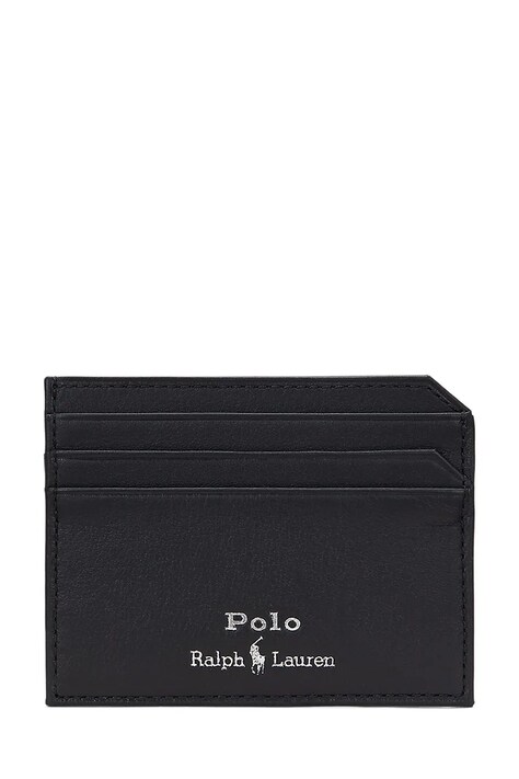 Polo Ralph Lauren portfel skórzany męski kolor czarny 405963230