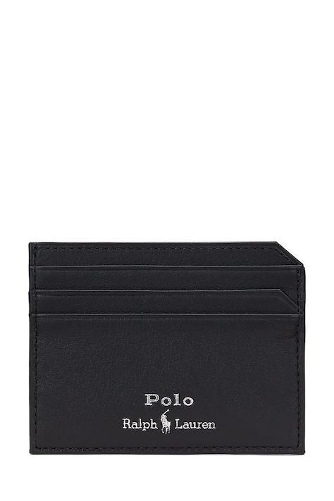 Polo Ralph Lauren portfel skórzany męski kolor czarny 405963230
