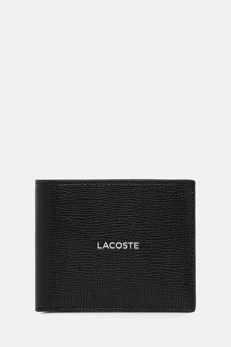 Кожаный кошелек Lacoste GIFTBOX цвет чёрный NH5054OI