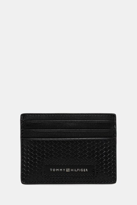 Tommy Hilfiger carcasă din piele culoarea negru, AM0AM13725