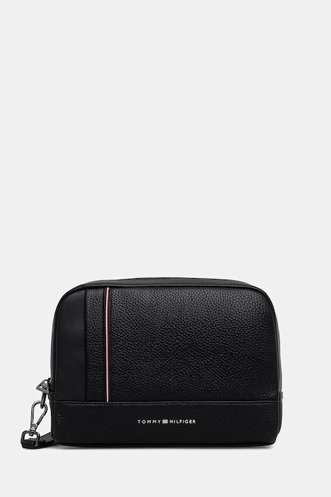 Kozmetička torbica Tommy Hilfiger boja: crna, AM0AM13790