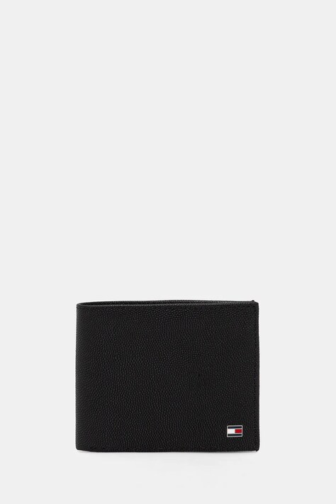 Tommy Hilfiger portofel din piele și breloc culoarea negru, AM0AM13604