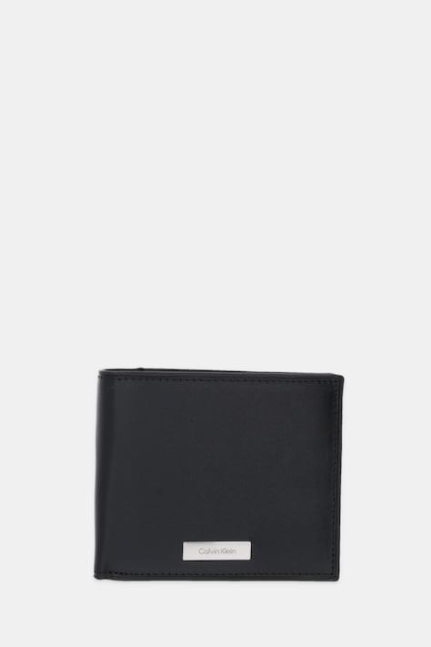 Шкіряний гаманець Calvin Klein колір чорний LV04D1066G