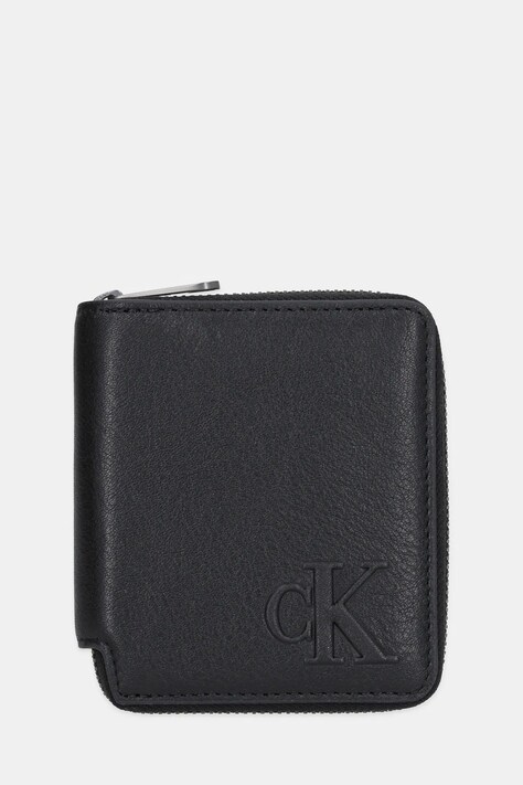 Calvin Klein portfel skórzany męski kolor czarny LV04D1077G