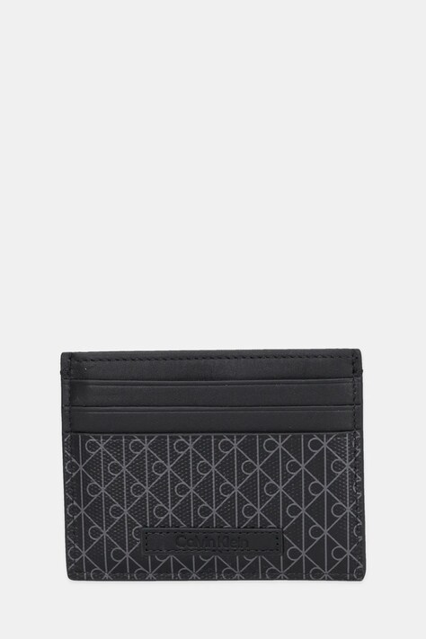 Θήκη για κάρτες Calvin Klein χρώμα: μαύρο, LV04D1083G