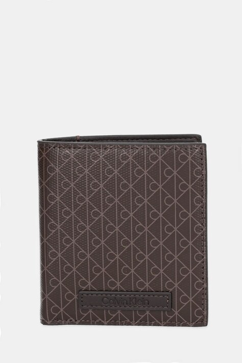 Calvin Klein portfel męski kolor brązowy LV04D1084G