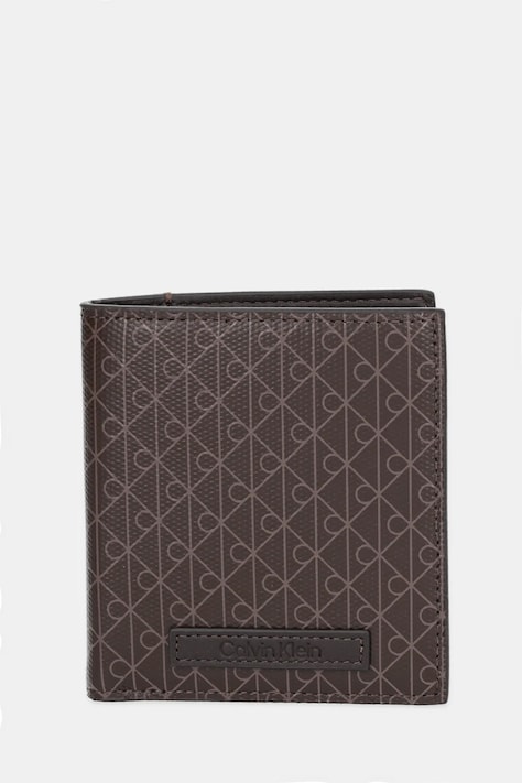 Peňaženka Calvin Klein pánska, hnedá farba, LV04D1084G