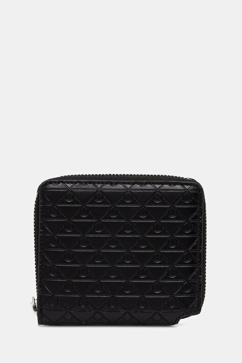 Kožená peňaženka Calvin Klein čierna farba, LV04D1088G