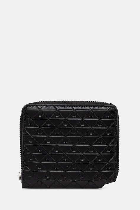 Kožená peňaženka Calvin Klein čierna farba, LV04D1088G