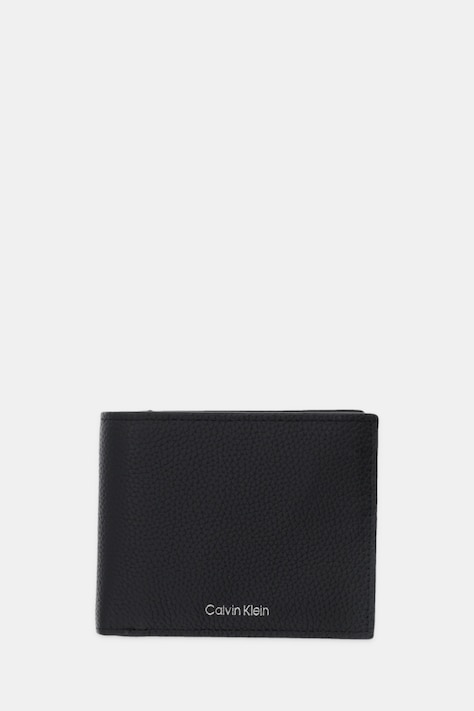 Шкіряний гаманець Calvin Klein колір чорний LV04D1138G