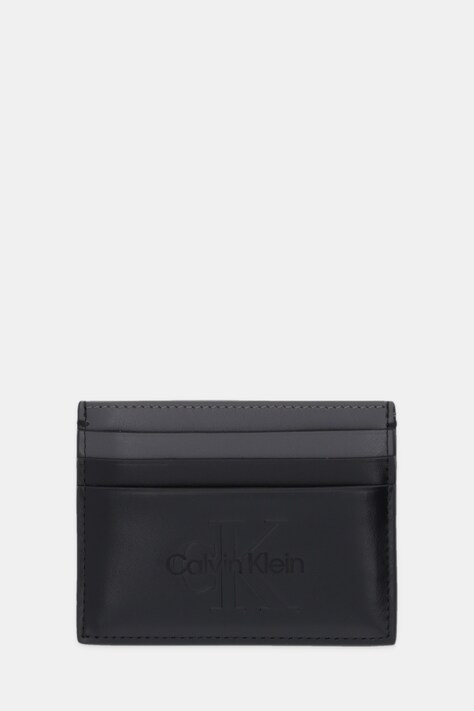 Calvin Klein etui na karty skórzane kolor czarny LV04D1154G