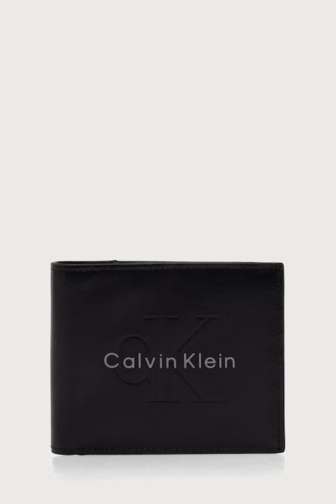 Calvin Klein Peněženka pánská kožená černá LV04D1156G