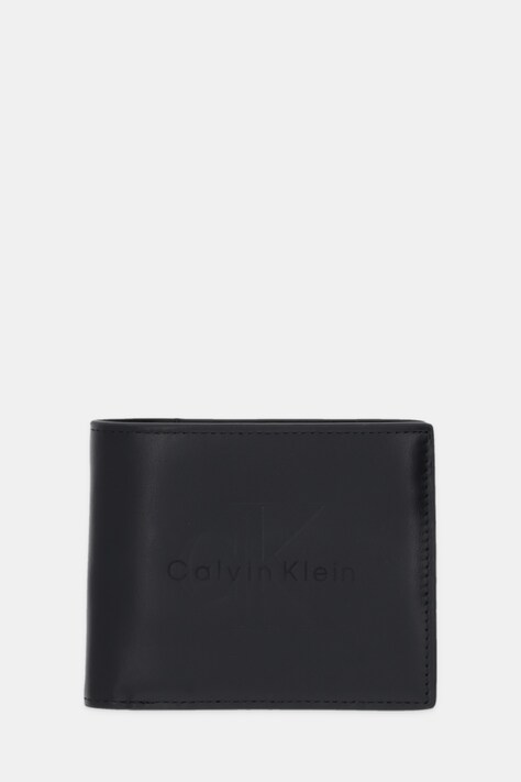 Calvin Klein portfel skórzany męski kolor czarny LV04D1156G