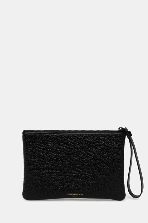 Common Projects saszetka skórzana Small Flat Pouch kolor czarny 9187.7001