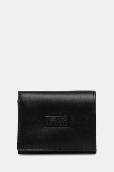 Kožené pouzdro na karty MM6 Maison Margiela černá barva, SA5UI0026.P8622.T8013