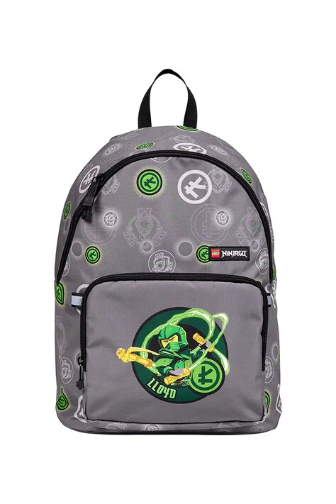 Lego plecak dziecięcy NINJAGO kolor szary duży z nadrukiem 20266