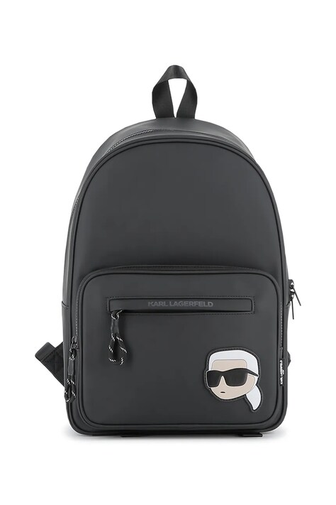 Karl Lagerfeld plecak dziecięcy kolor czarny mały z aplikacją Z31027