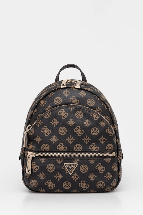 Guess plecak MANHATTAN damski kolor brązowy mały wzorzysty HWPG71 18320