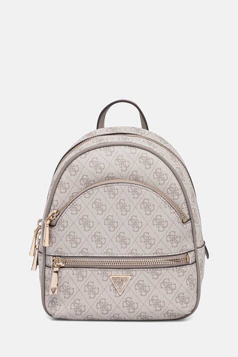 Guess plecak MANHATTAN damski kolor beżowy mały wzorzysty HWSG71 18320