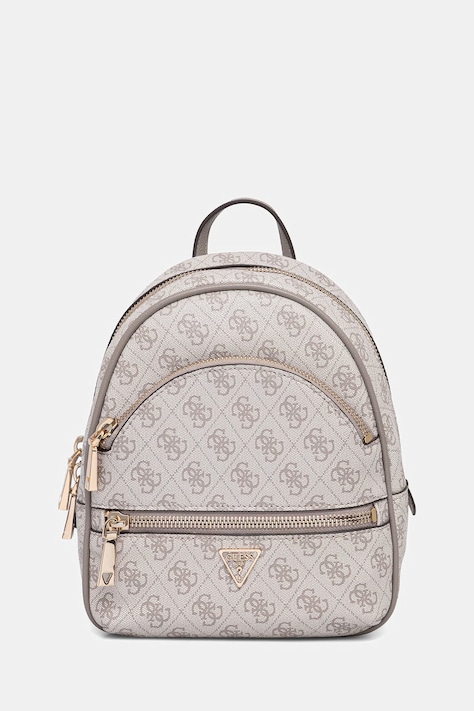 Guess plecak MANHATTAN damski kolor beżowy mały wzorzysty HWSG71 18320