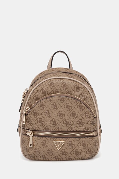 Guess rucsac MANHATTAN culoarea bej, mic, cu imprimeu, HWSG71 18320