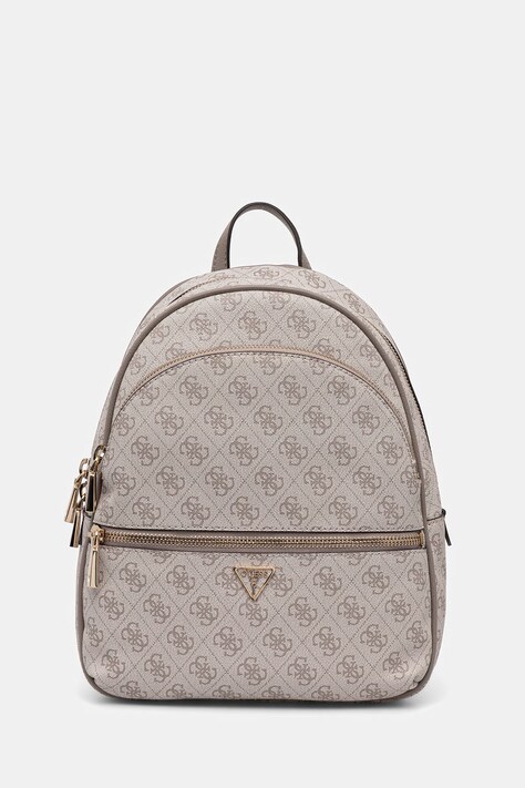 Guess plecak MANHATTAN damski kolor beżowy mały wzorzysty HWSG71 18330