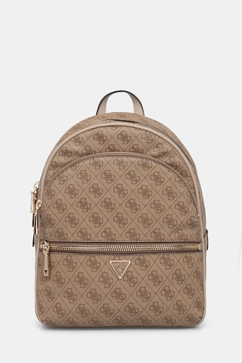 Guess plecak MANHATTAN damski kolor beżowy mały wzorzysty HWSG71 18330