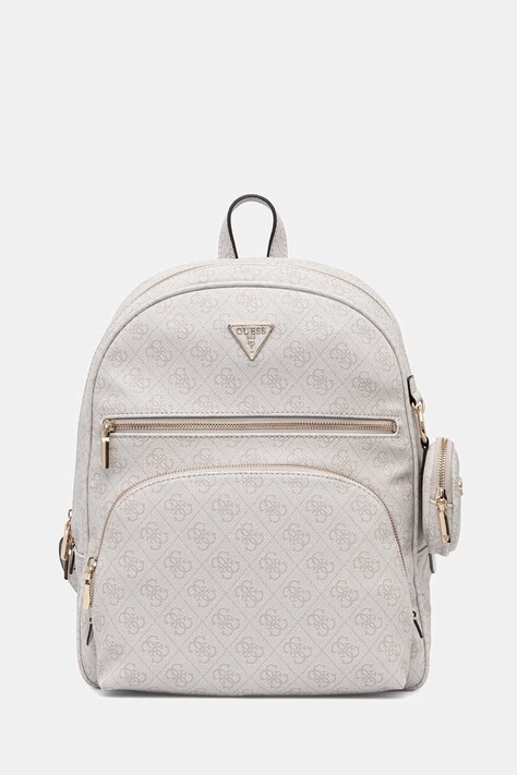 Guess plecak POWER PLAY damski kolor beżowy duży wzorzysty HWSL71 24350