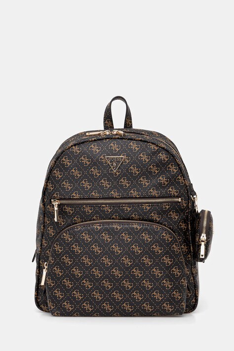 Guess rucsac POWER PLAY culoarea maro, mare, cu imprimeu, HWQG71 24350