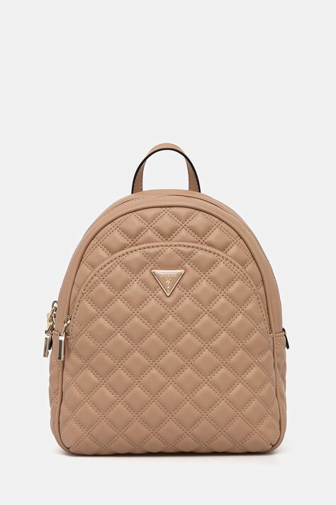 Guess plecak GIULLY damski kolor brązowy mały gładki HWQG96 73320