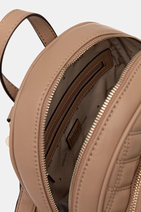 Guess plecak GIULLY damski kolor brązowy mały gładki HWQG96 73320