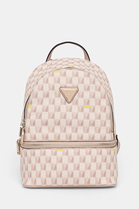 Guess plecak FOLLIE damski kolor beżowy mały wzorzysty TWLW96 76032