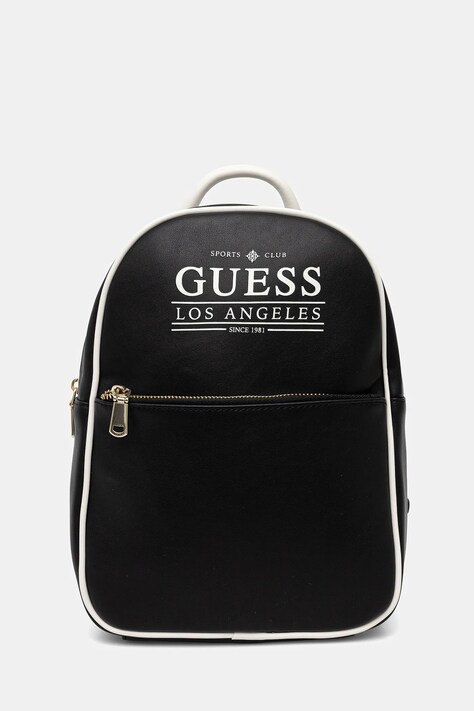Рюкзак Guess FANCY колір чорний малий з принтом V5YZ05 WHDX0