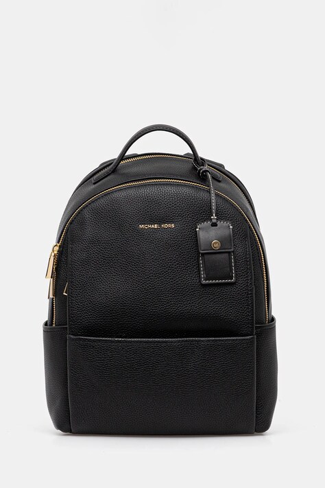 MICHAEL Michael Kors plecak skórzany SABLE damski kolor czarny mały gładki 30T5G3XB2L