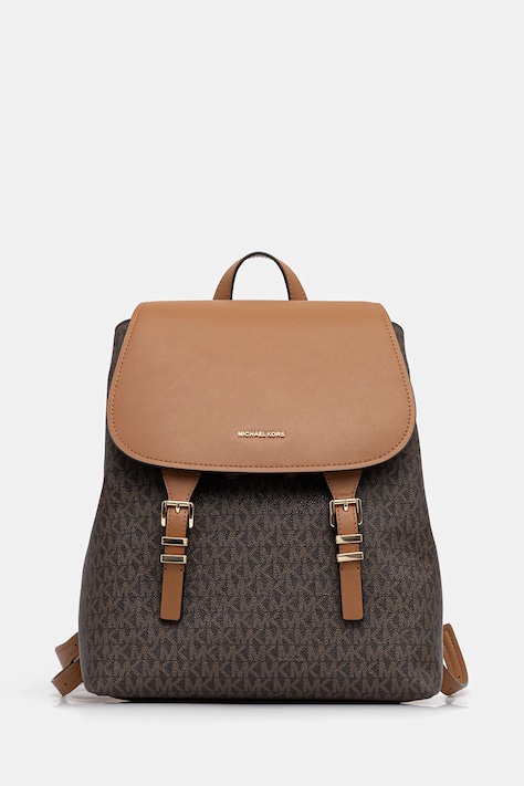 MICHAEL Michael Kors plecak QUINN damski kolor brązowy mały wzorzysty 30T5GQNB2B
