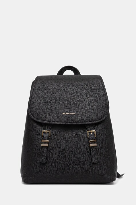 MICHAEL Michael Kors ghiozdan de piele QUINN culoarea negru, mare, uni, 30T5GQNB2L