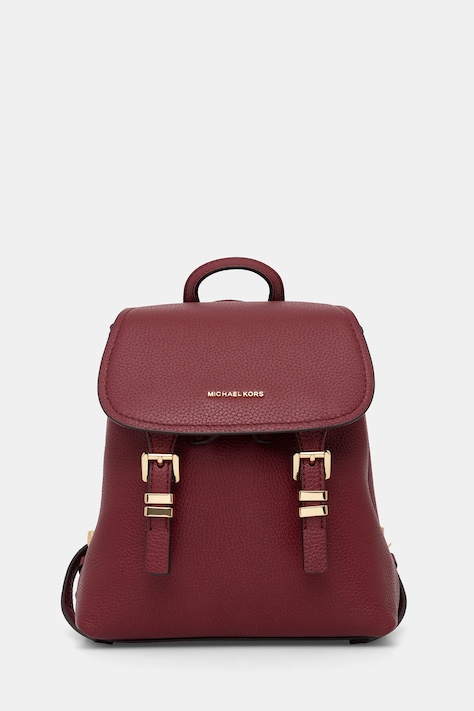 Шкіряний рюкзак MICHAEL Michael Kors QUINN колір бордовий малий однотонна 30T5GQNB0L