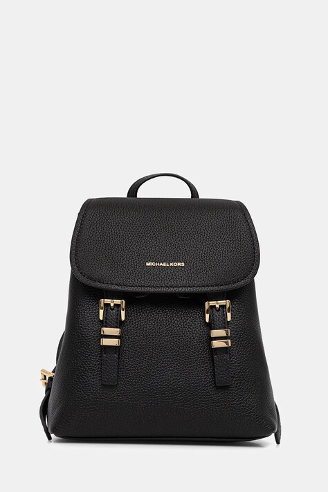 MICHAEL Michael Kors ghiozdan de piele QUINN culoarea negru, mic, uni, 30T5GQNB0L