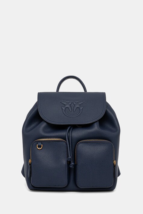 Δερμάτινο σακίδιο Pinko χρώμα: μπλε, 104351 A29Q