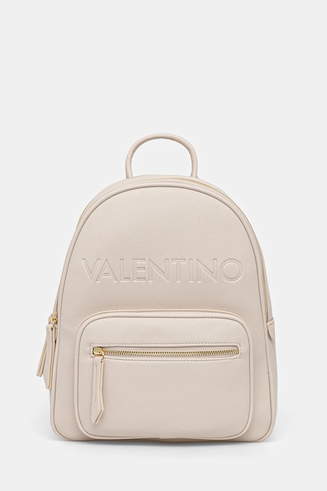 Рюкзак Valentino Bags колір бежевий малий однотонний VBS9EO21