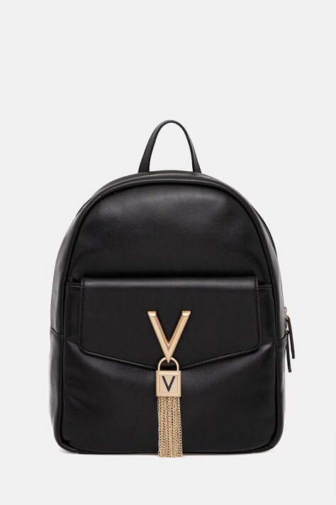 Valentino Bags plecak damski kolor czarny mały z aplikacją VBS9AK20