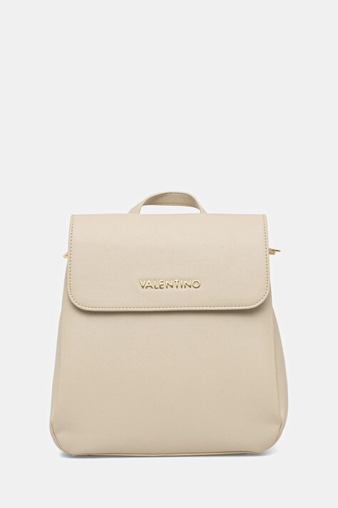 Valentino Bags plecak WEST RE damski kolor beżowy mały gładki VBS9I820